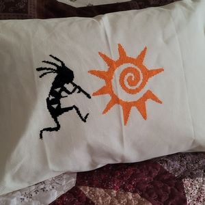 Hand Made Pillow Cases - cross stitch